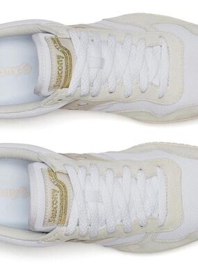 Saucony Racer White & Gold Women's Sneakers